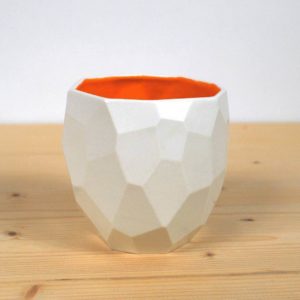 Orange Poligon Mug by Studio Lorier